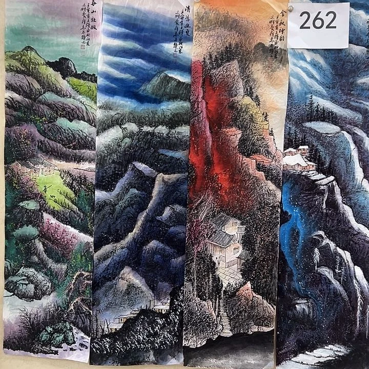 国画新年快乐纯手工纯手绘