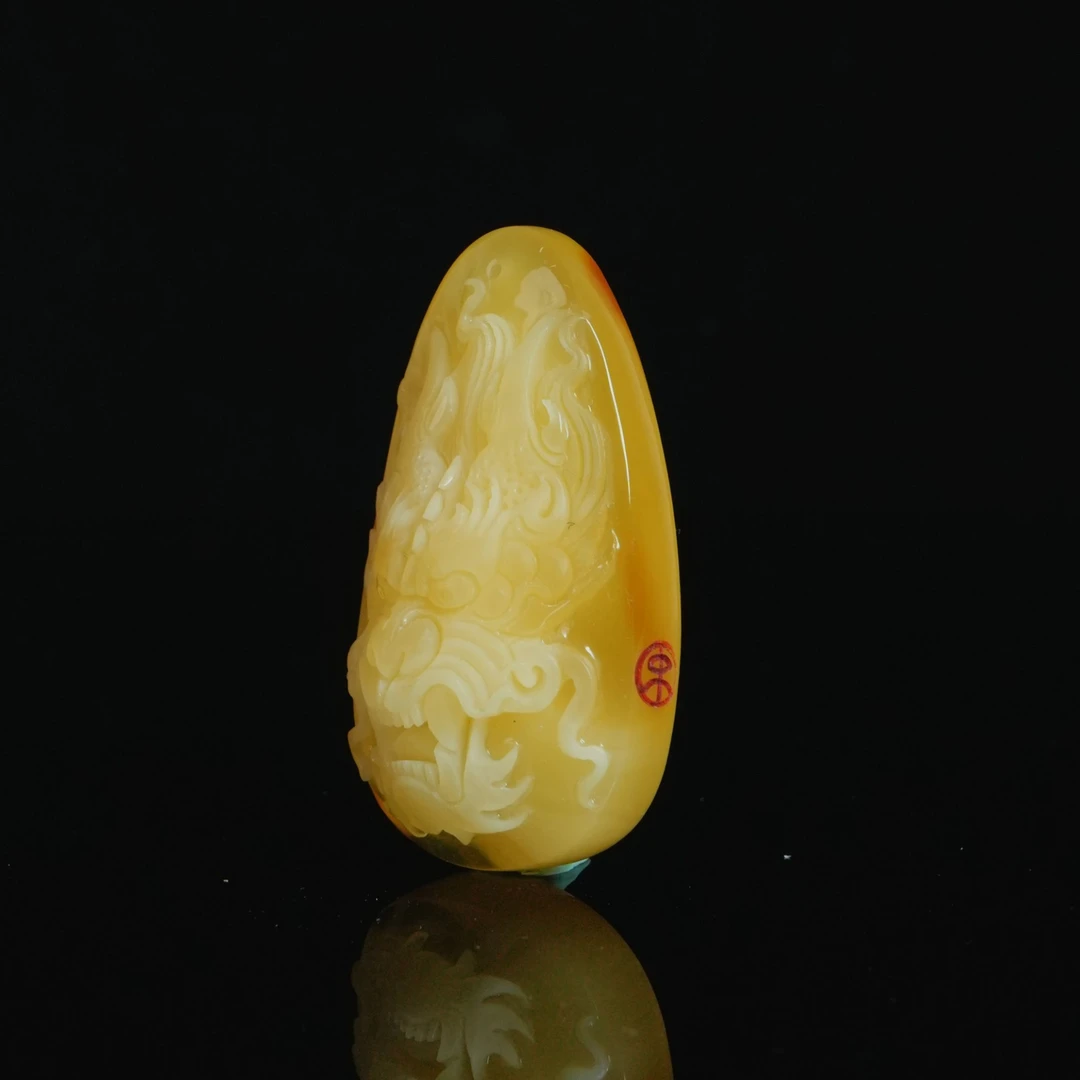 M5183 宋高龙大师龙牌吊坠 15.94g