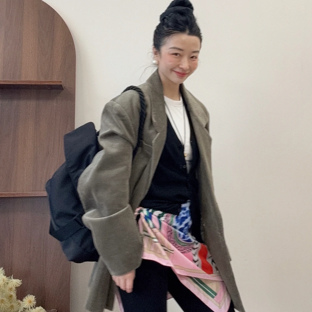 （咸菜绿）灯芯绒休闲西服外套春秋款