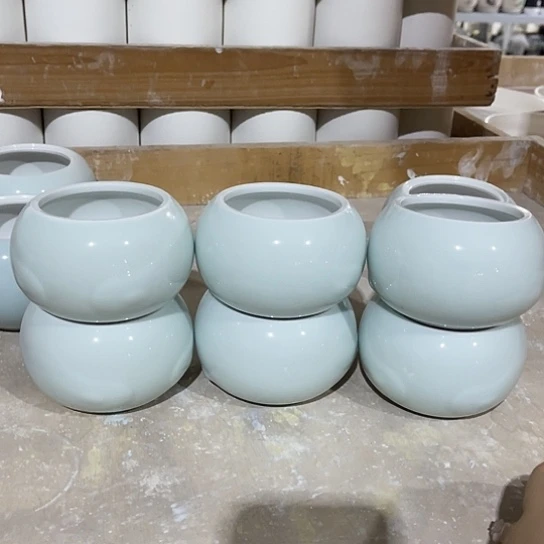 多肉绿植陶瓷花盆，有孔