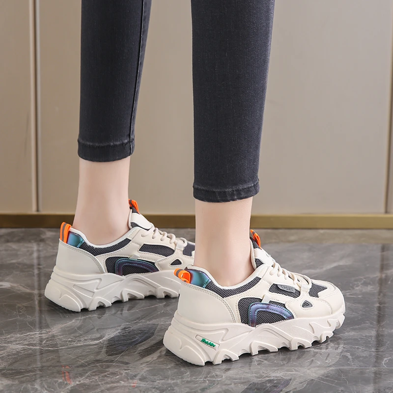 踩屎感老爹鞋女2023新款秋季运动鞋软底休闲小码323334百搭板鞋子