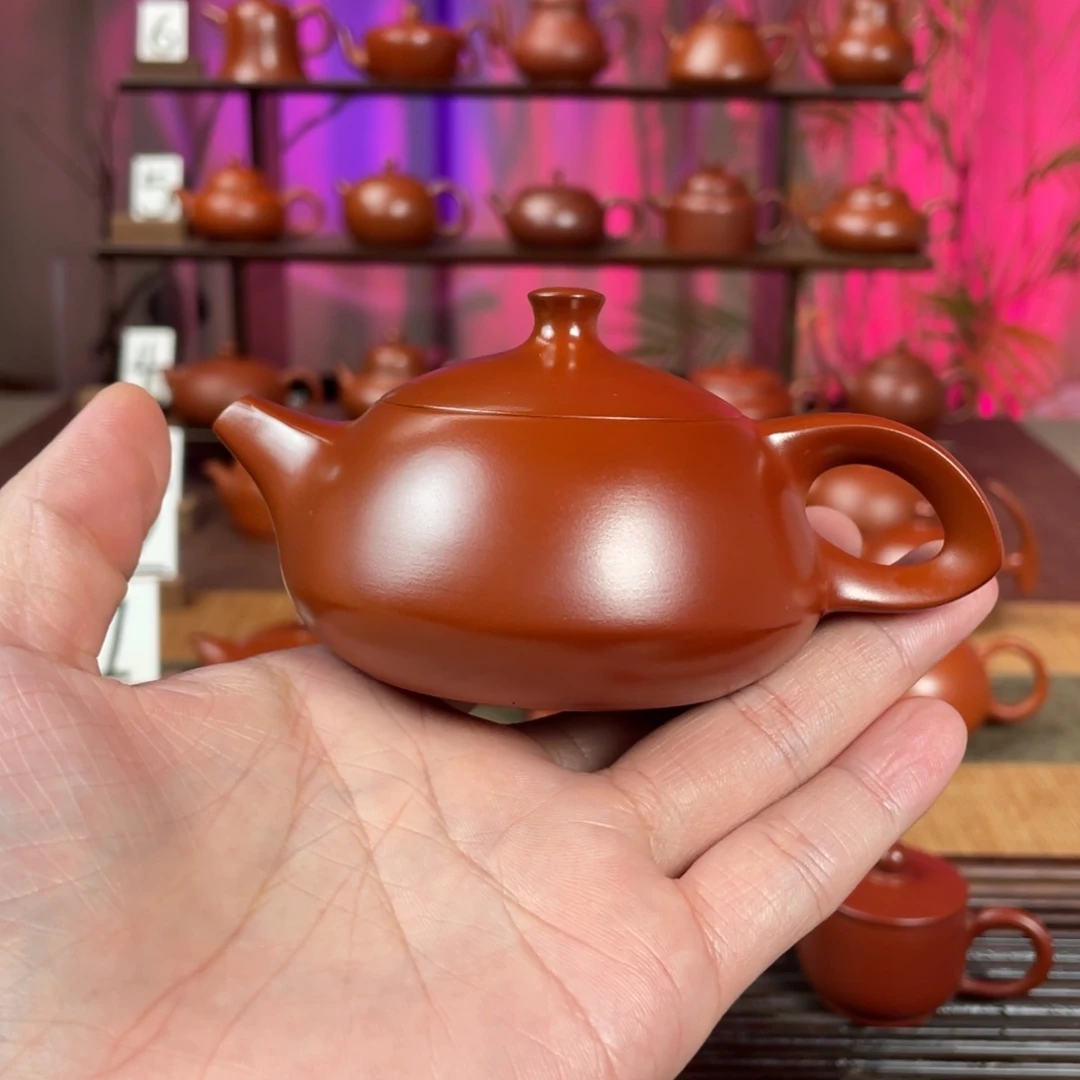老***长紫砂茶壶精工玉兔110cc