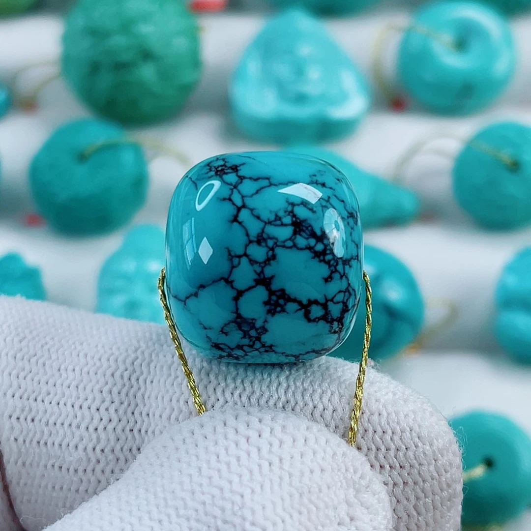 绿松石未镶嵌车挂直径17.6