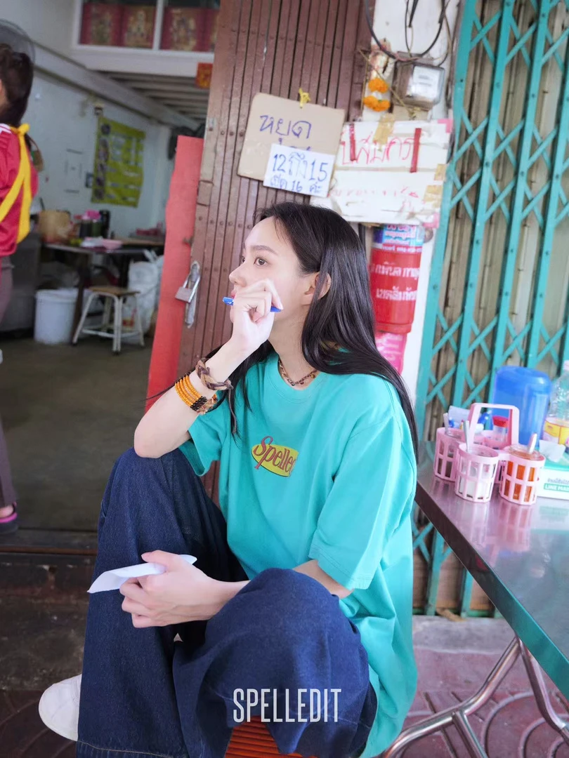 SPELLEDIT 椭圆印花短袖T 正品 NO退NO换