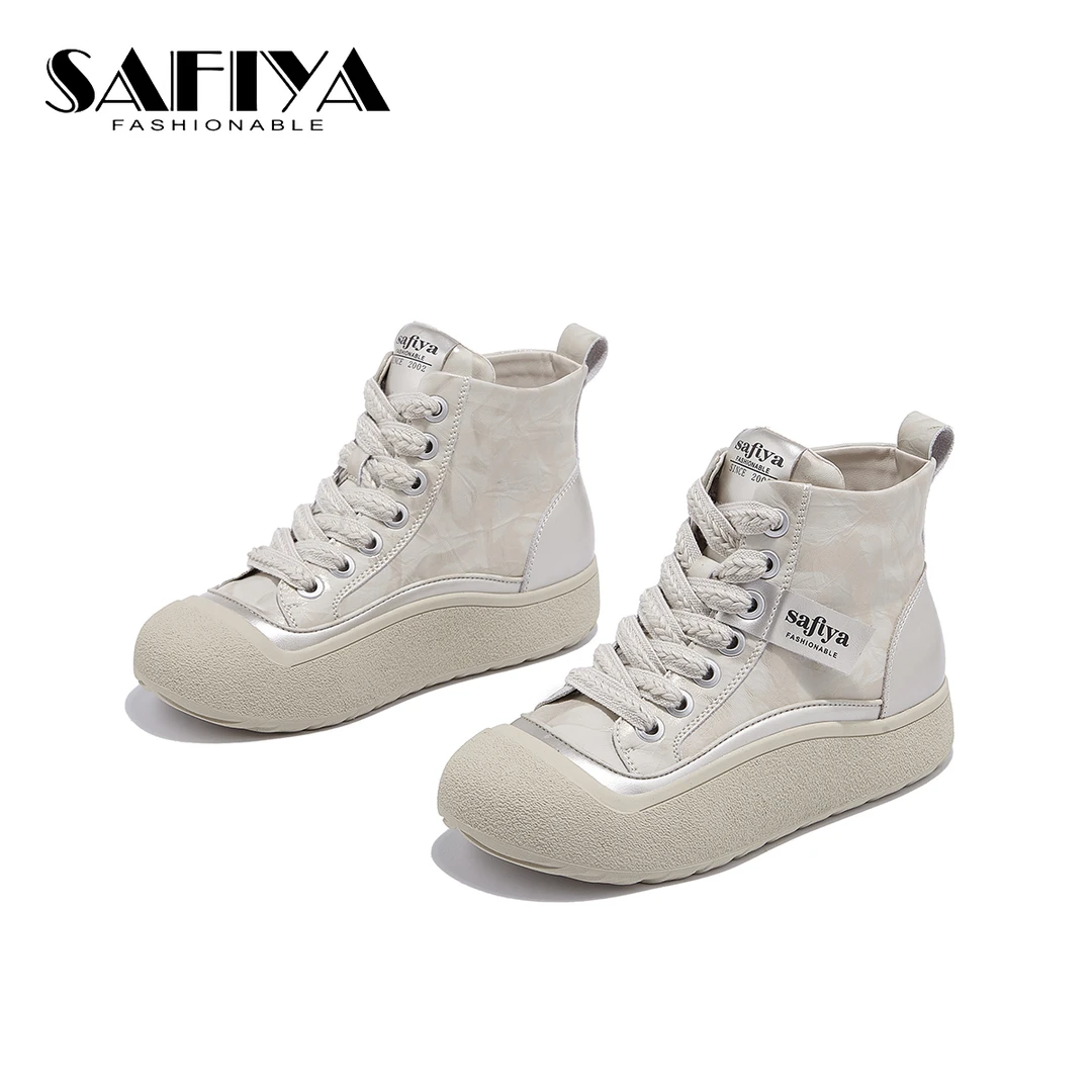 索菲娅Safiya2025冬季新款时尚舒适加绒保暖休闲百搭鞋SFD4118D28