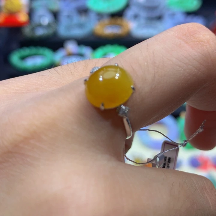 翡翠18K金镶嵌手链翡翠