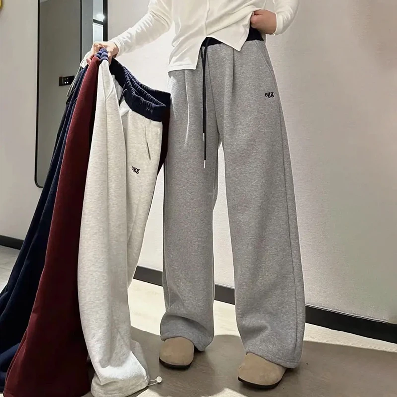 显腿直运动裤 女韩版直通显瘦运动裤
