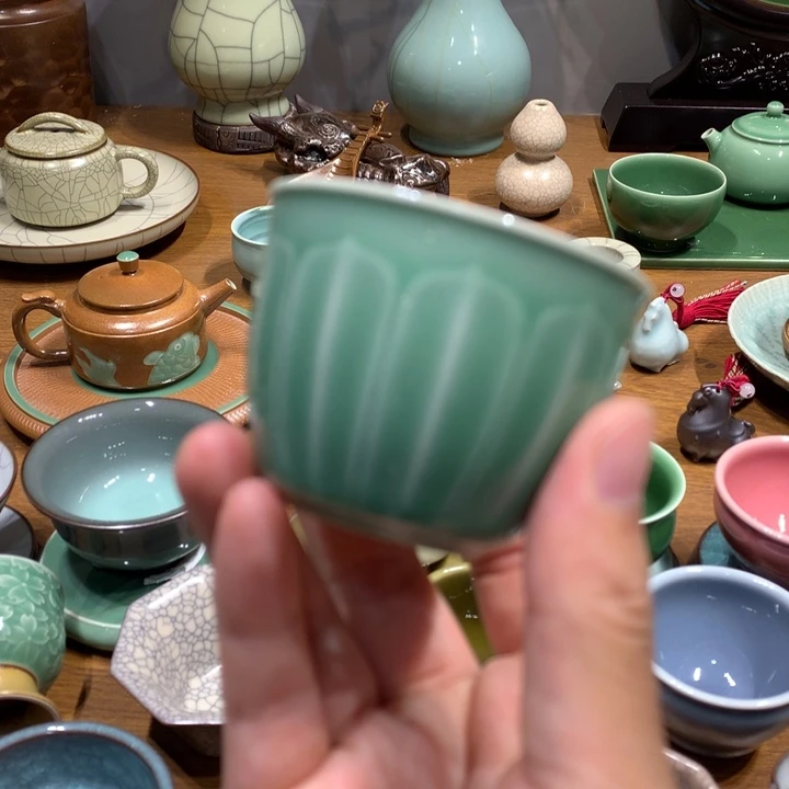 龙泉青瓷小杯杯杯