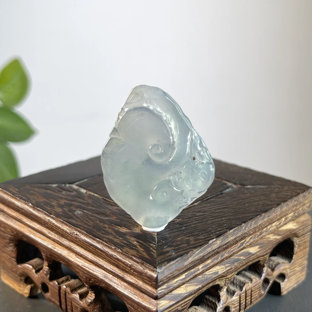 JTA20-99 天然缅甸A货翡翠 如意