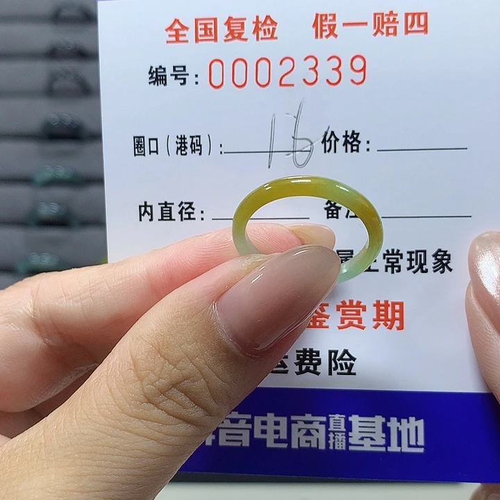 未镶嵌戒圈翡翠2339