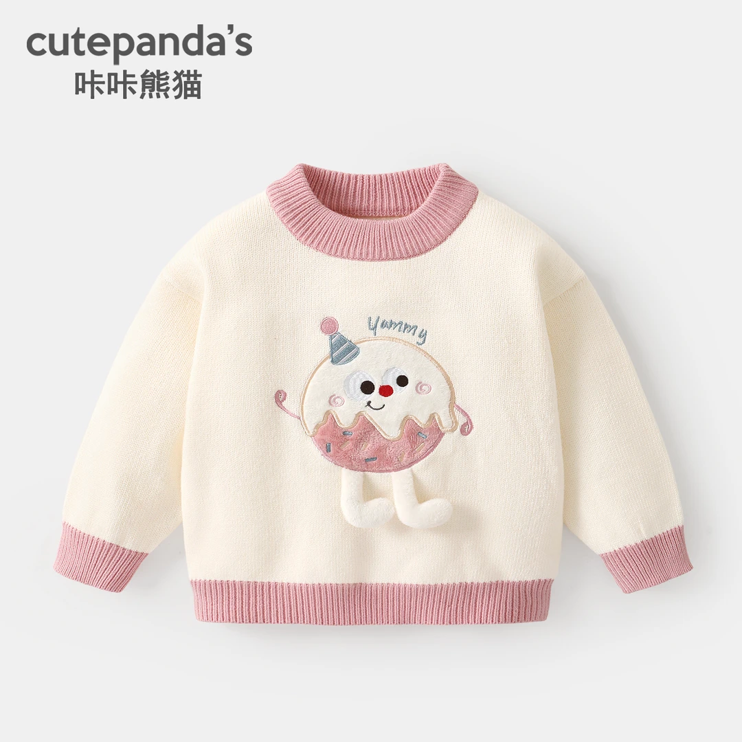 婴儿衣服卡通毛衣秋冬男童女童冬装儿童宝宝上衣潮Y10366