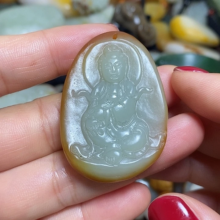 和田玉未镶嵌挂件