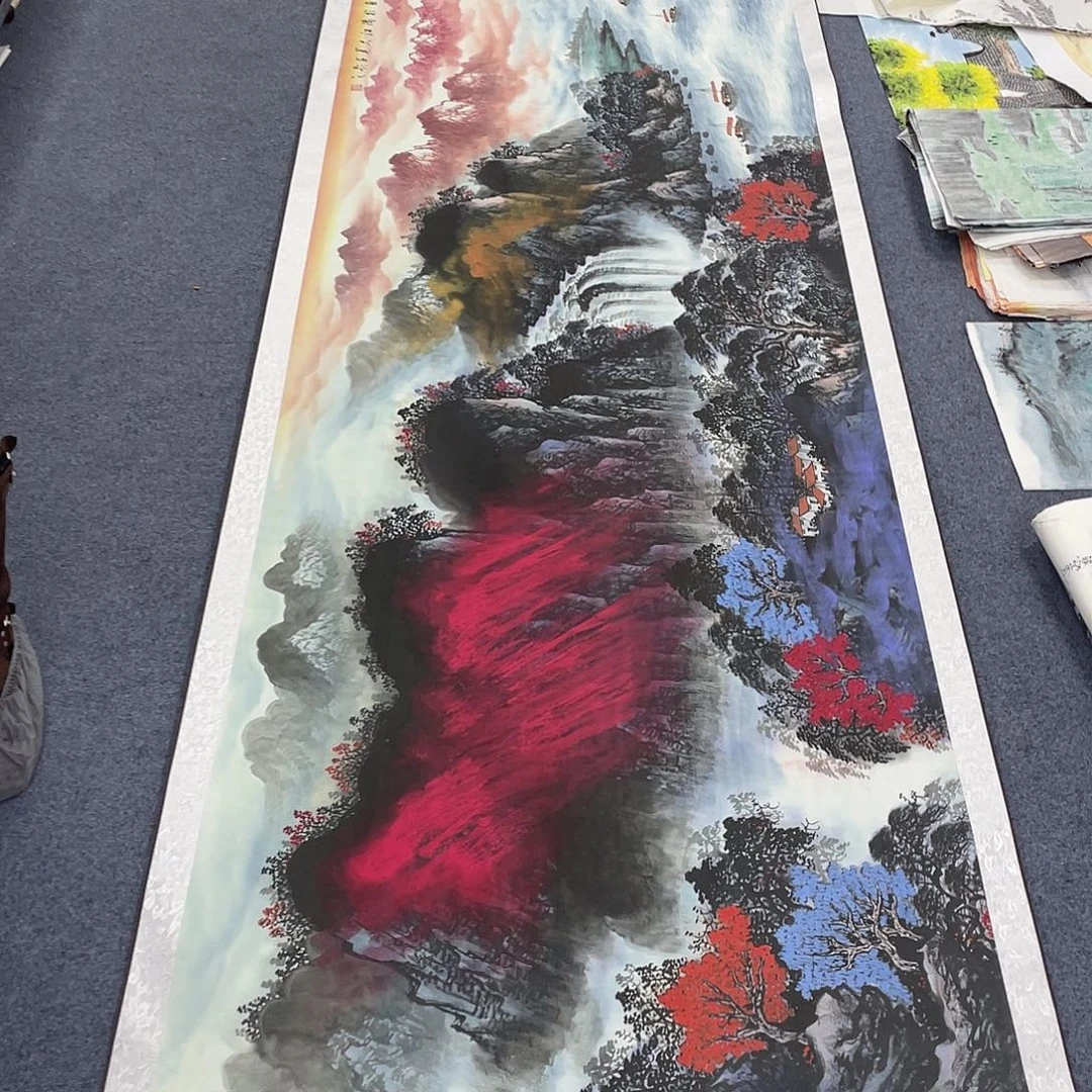 国画作品小姐姐放漏…