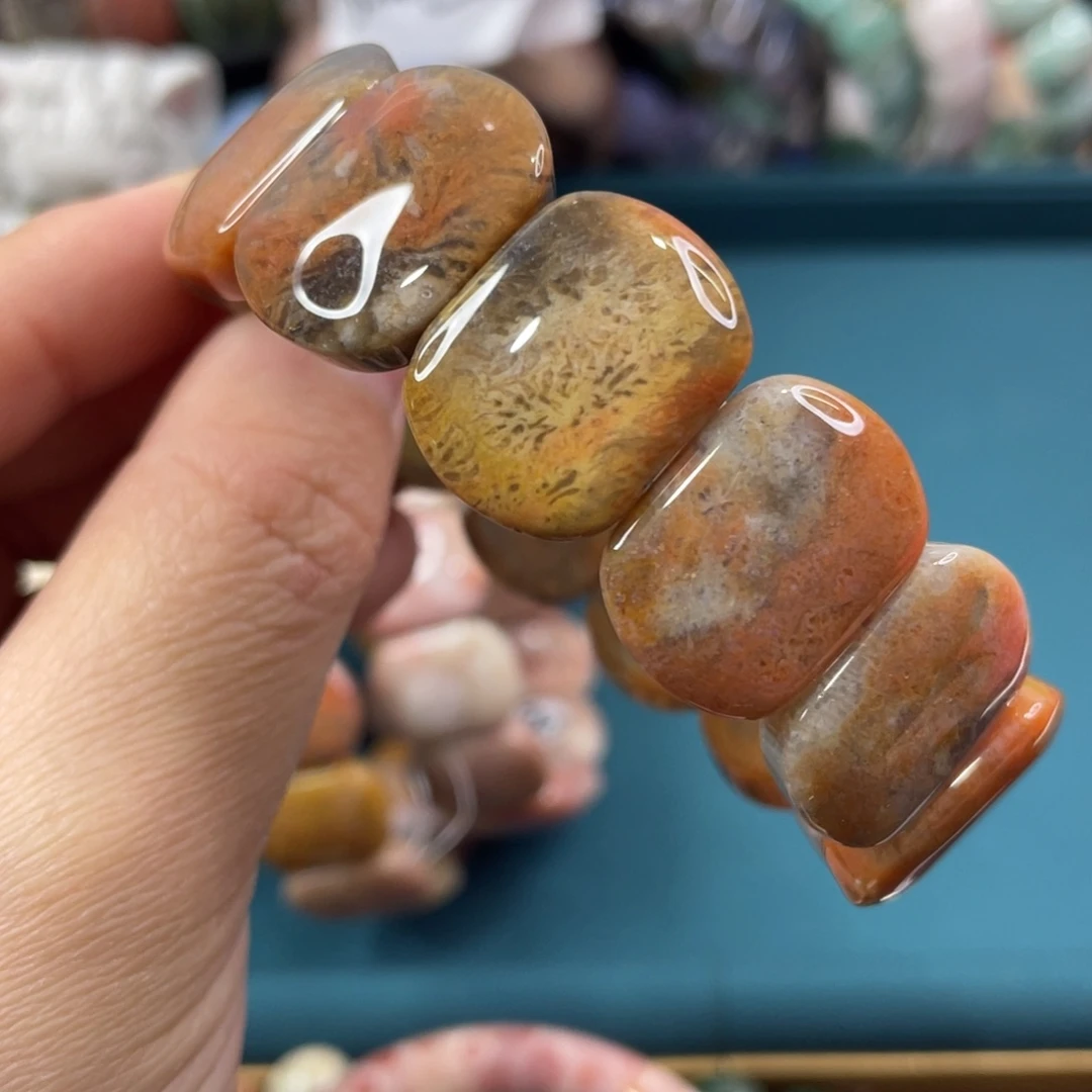 未镶嵌手镯硅化玉