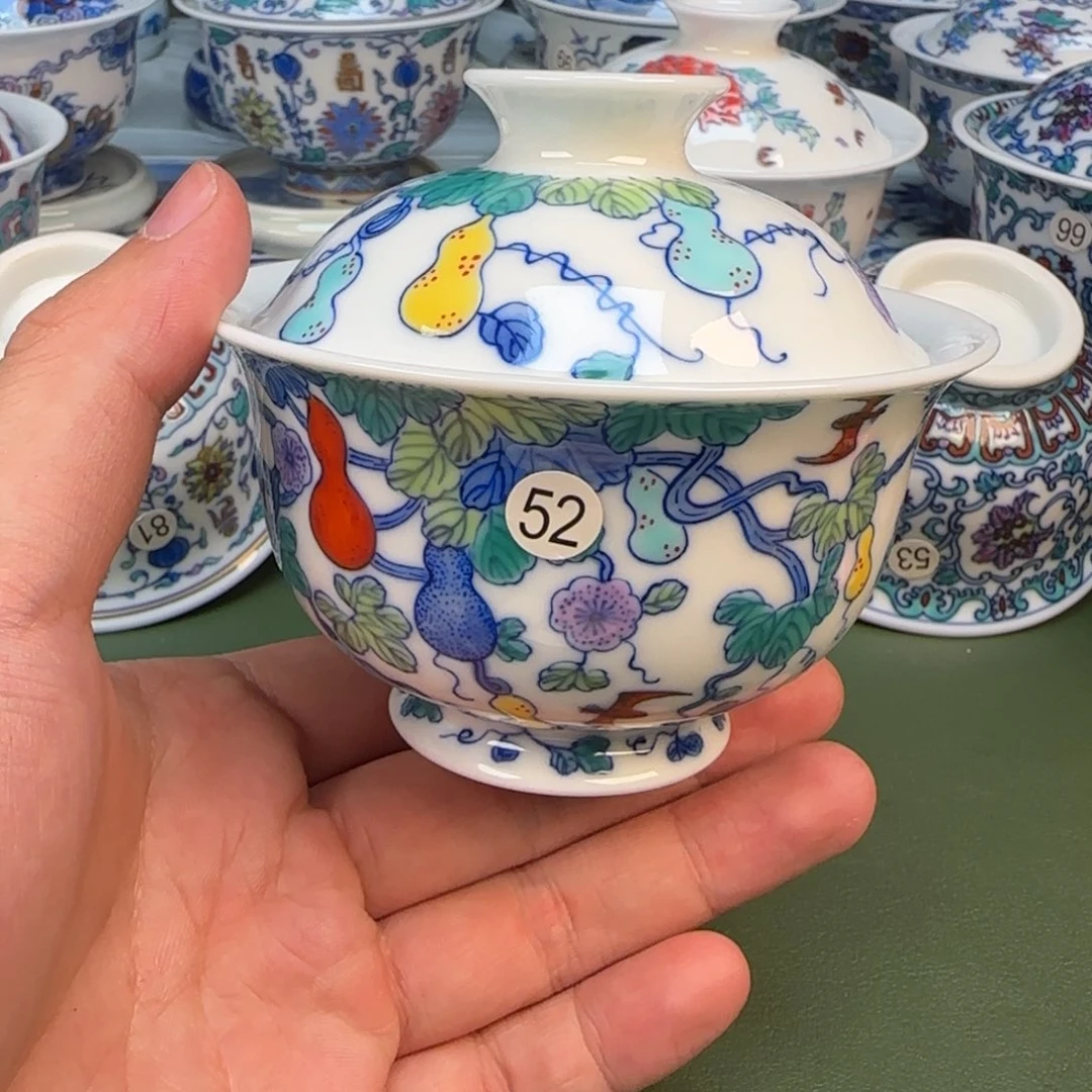 彦祖纯手工手绘茶具52