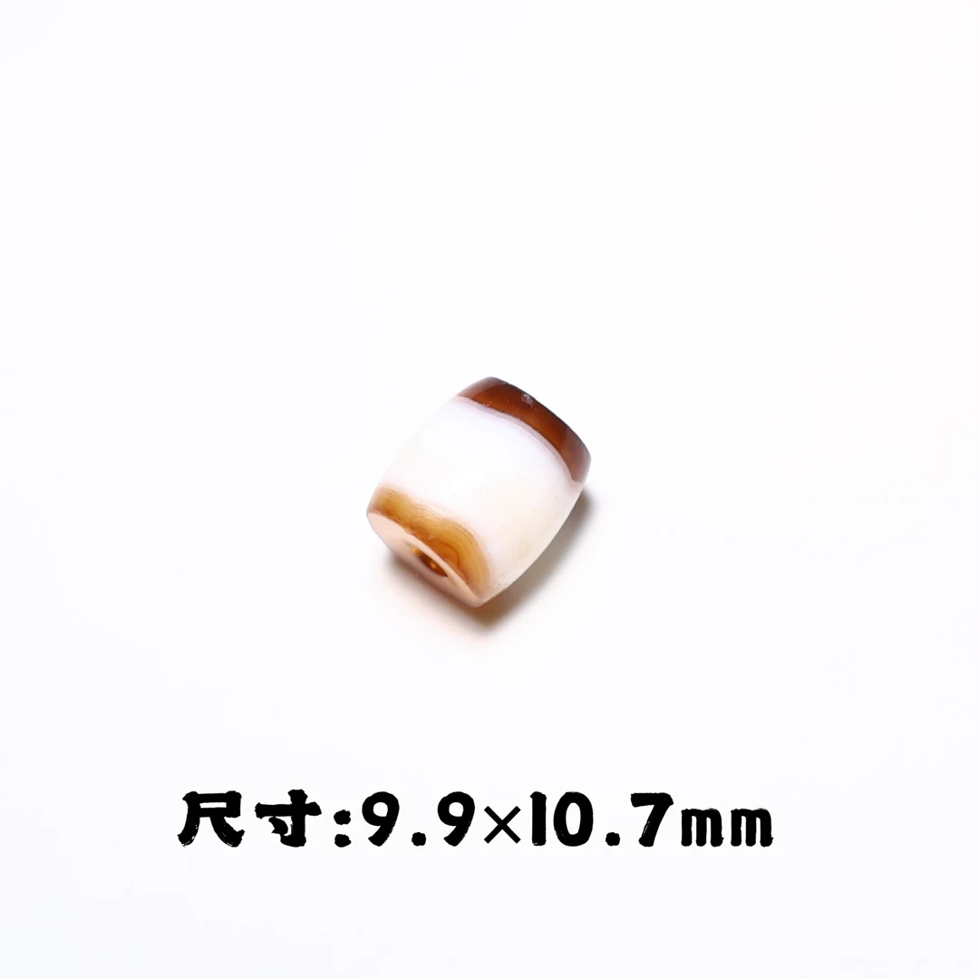 藏系天然糖白桶珠
