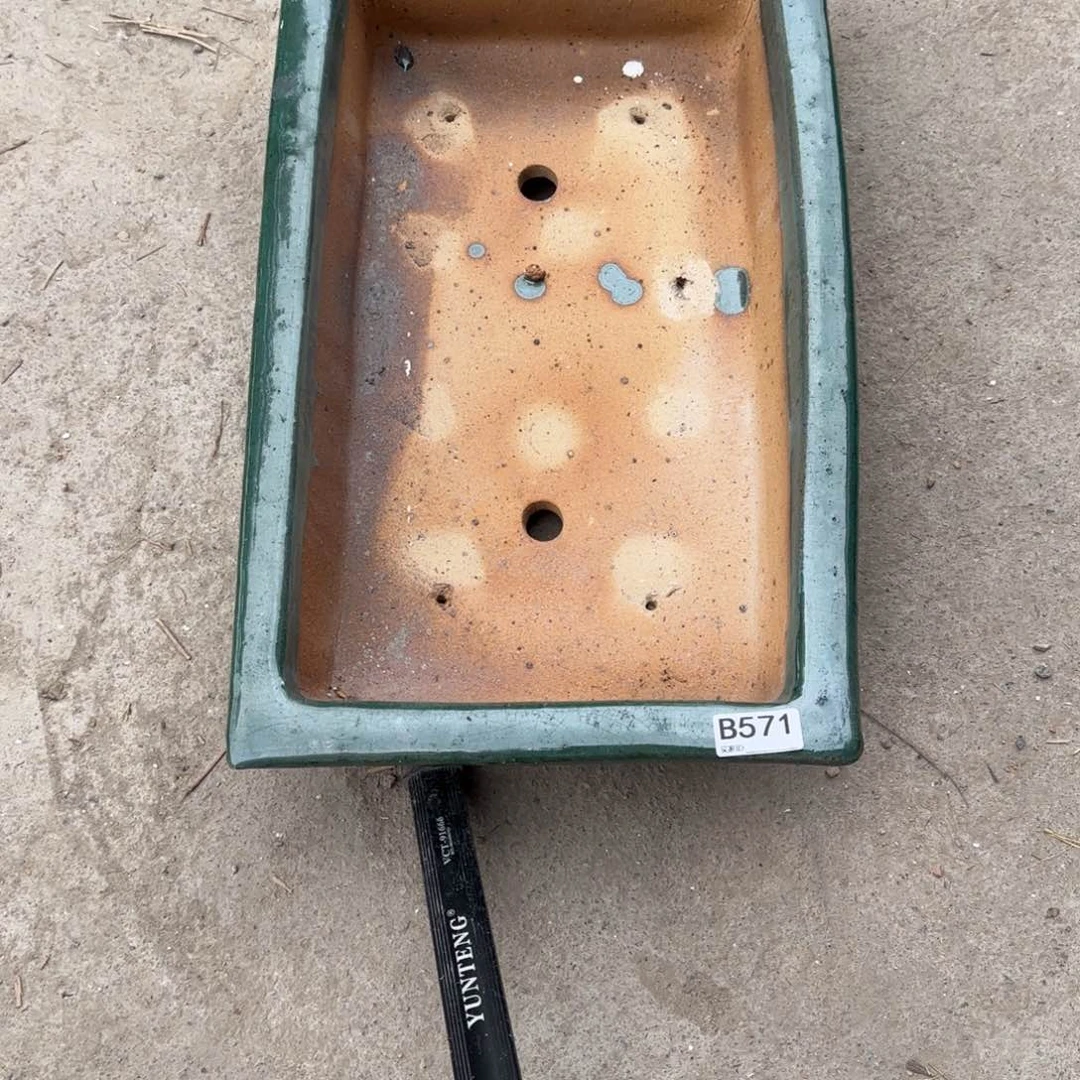 紫砂花盆李*欢571瑕疵的