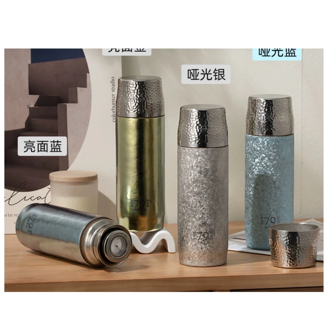 KASHIMA鹿岛双层纯钛保温杯家用办公焖泡茶便携男女户外车载水杯