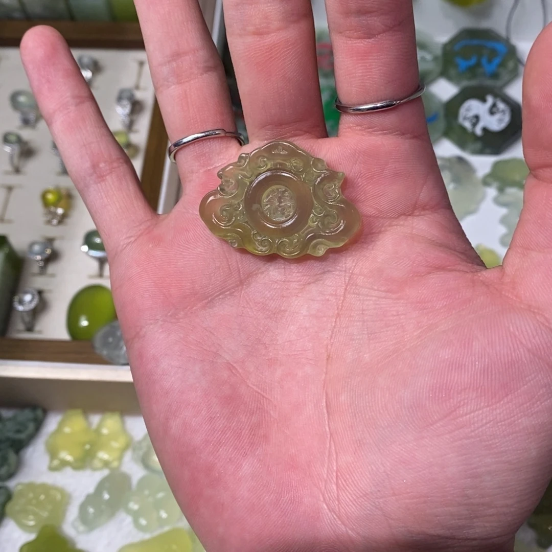 未镶嵌岫玉吊坠(不含链)两单包邮