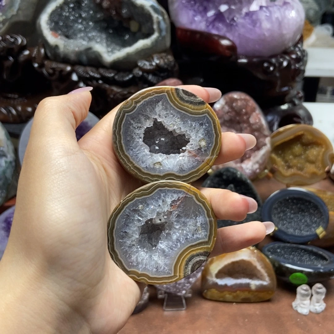 紫晶摆件未镶嵌水晶