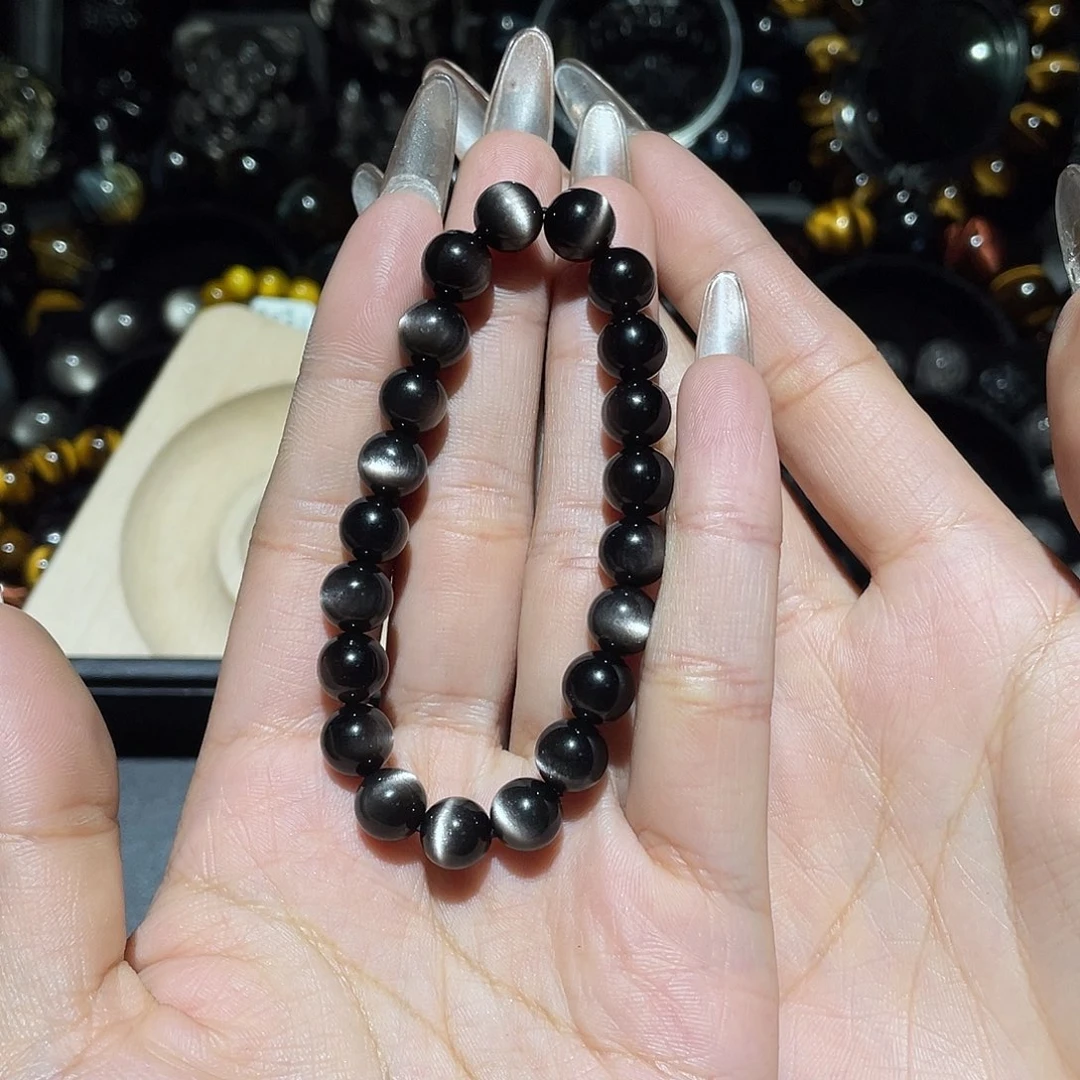 黑曜岩手链未镶嵌l****1