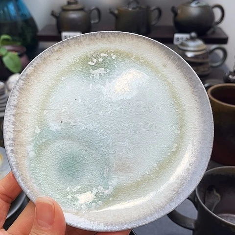 盖碗景德柴烧茶具-纯手工茶具微瑕