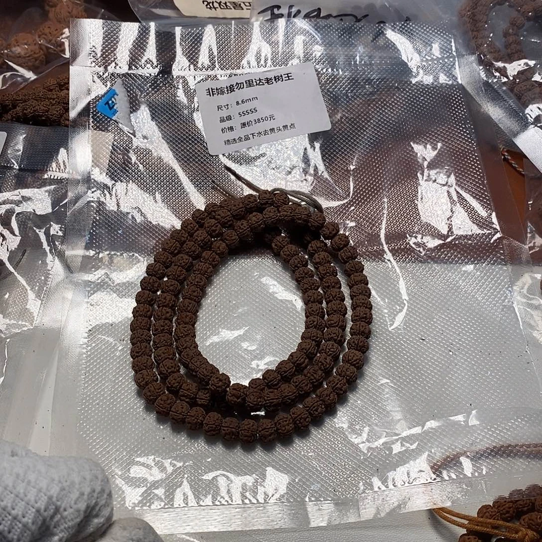 余***生手串金刚菩提非嫁接老树王8.6mm5sssss