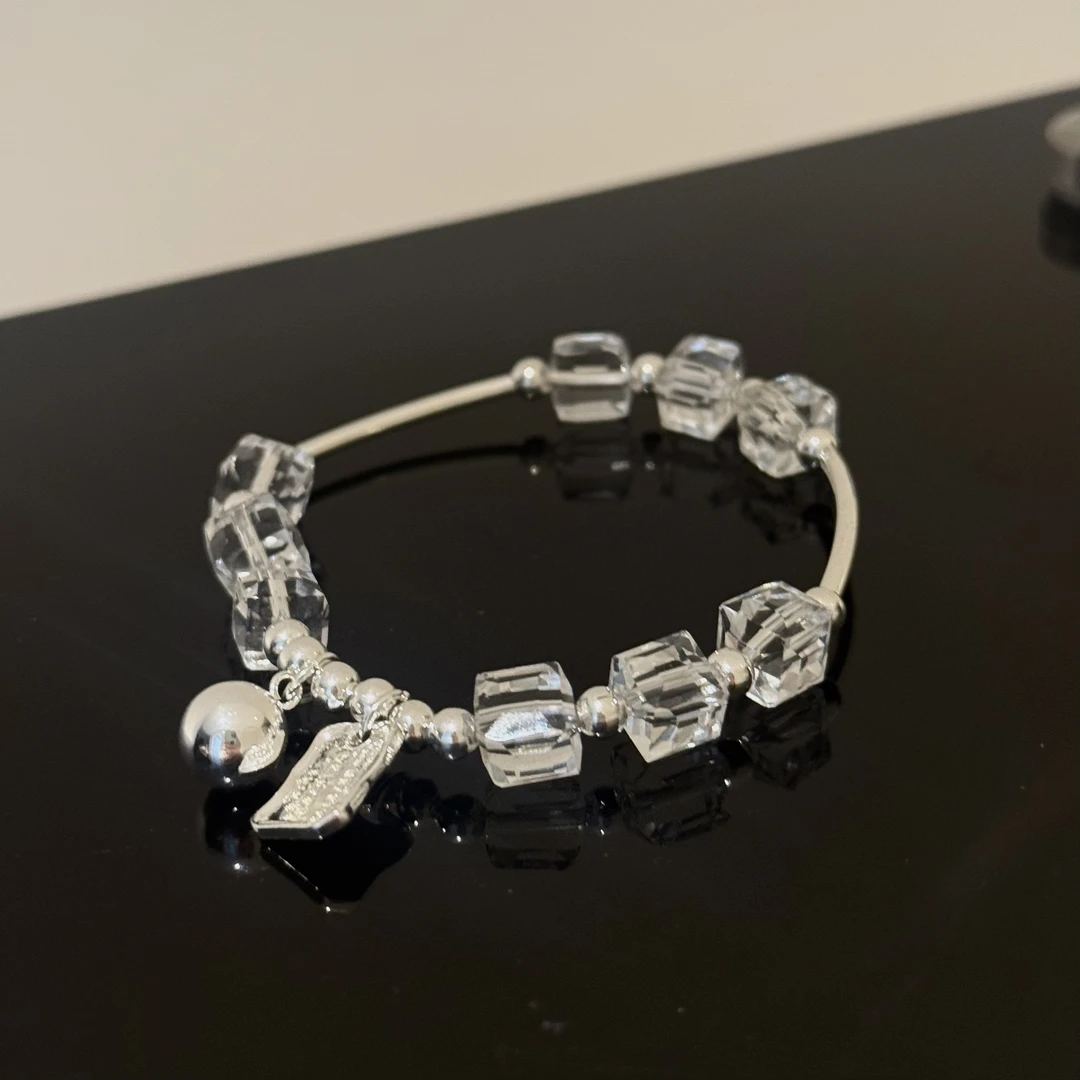 合金手链 【17SR】透冰串珠轻奢气质手工时尚百搭