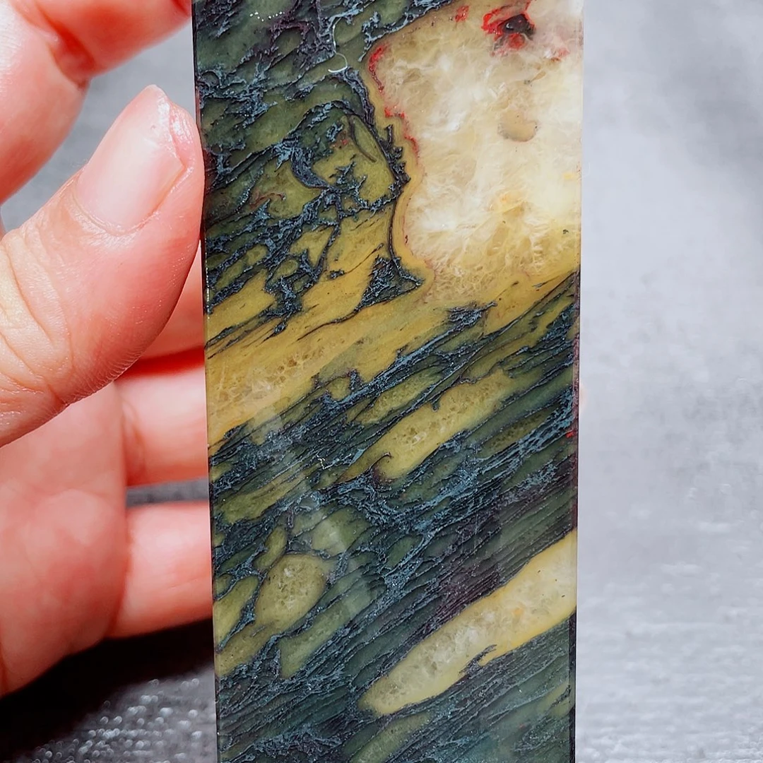 玉桂林鸡血玉印章镇尺27