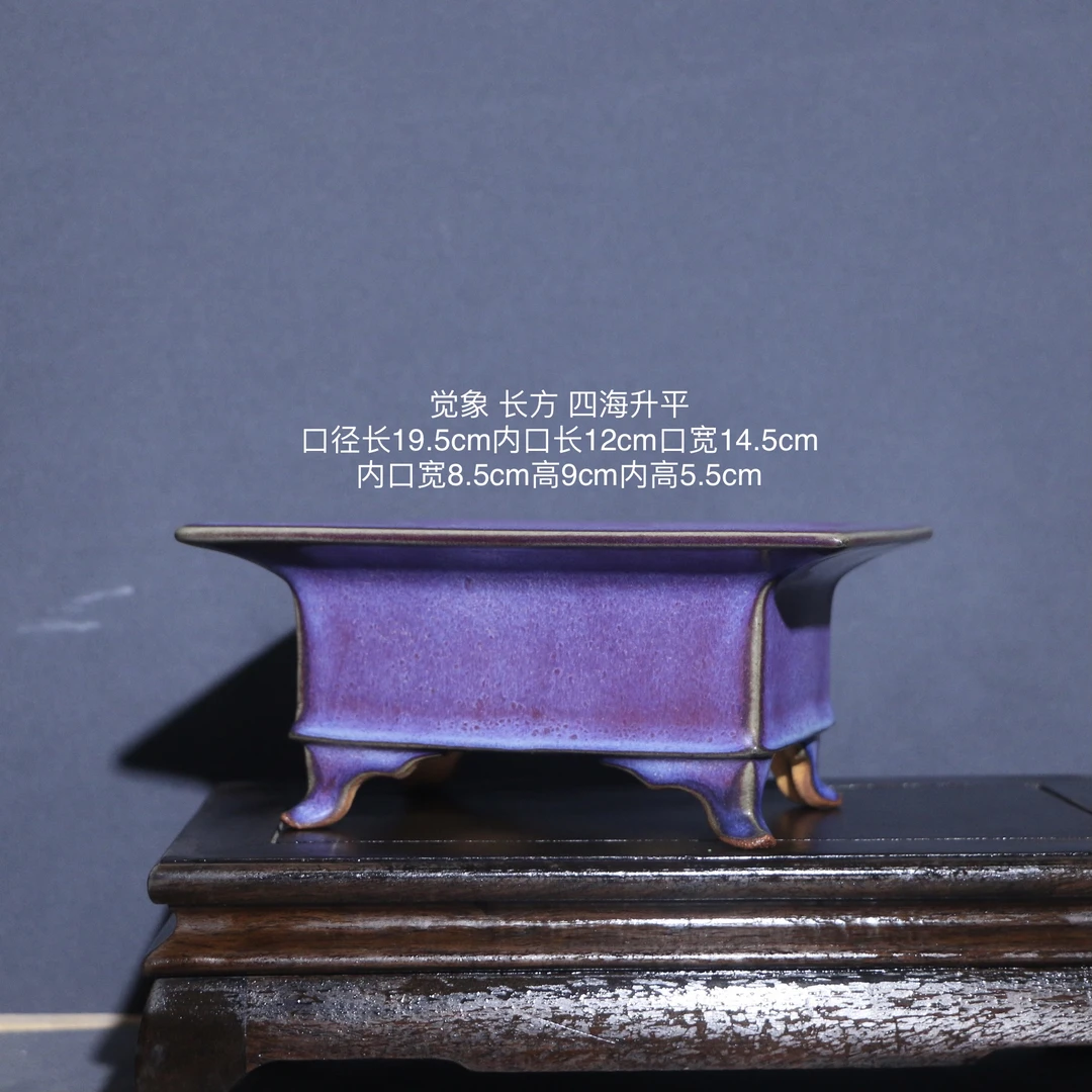 觉象原创 一物一拍 长方形四海升平盆景盆