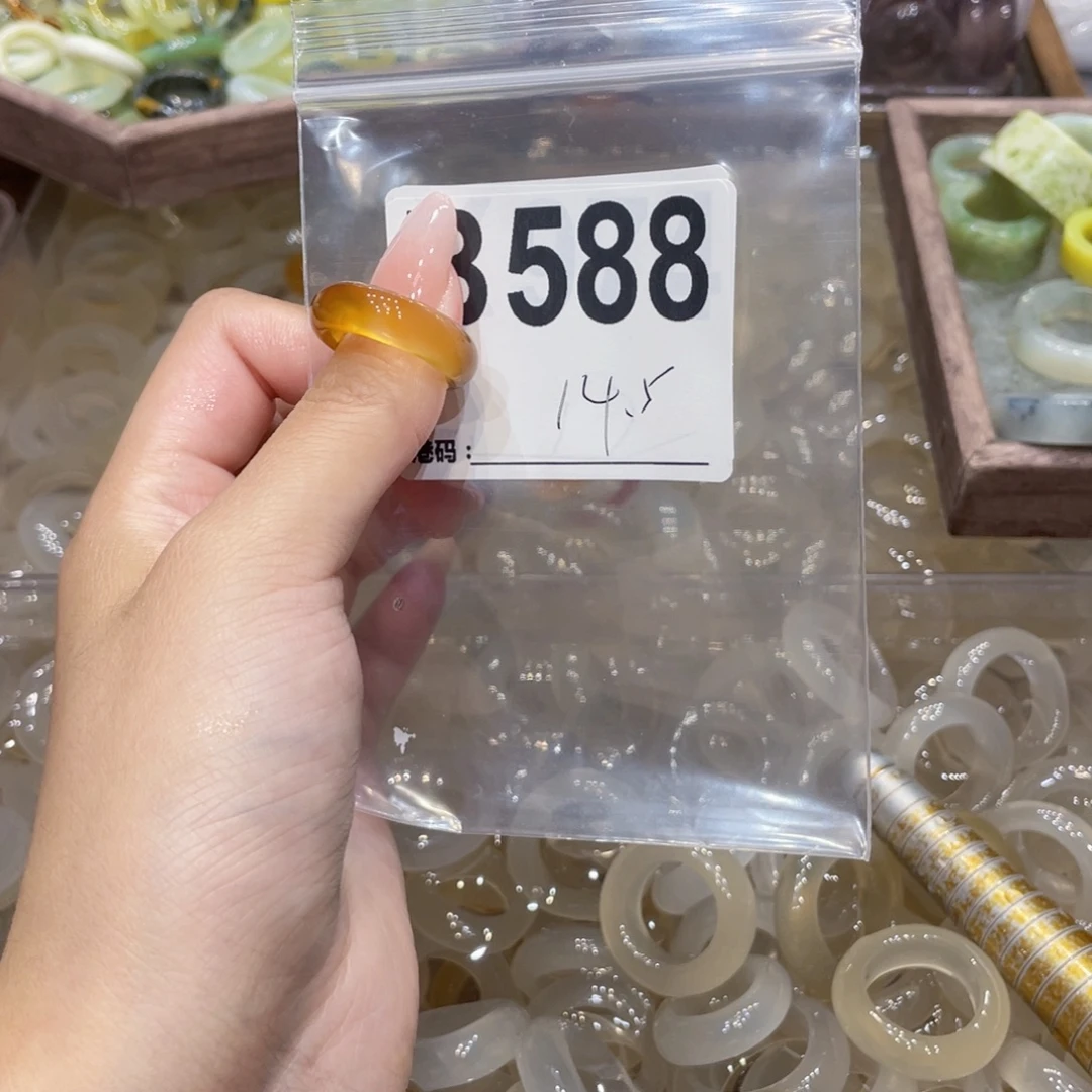 玛瑙/玉髓未镶嵌戒指588