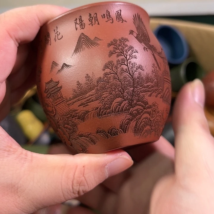 茶杯紫砂全手工紫砂主人杯