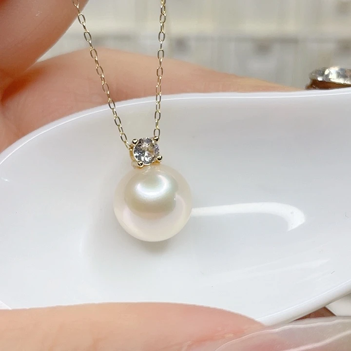 合金淡水珍珠吊坠(赠链)