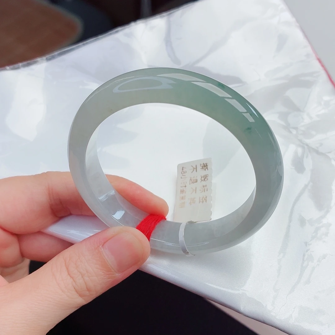 翡翠未镶嵌手镯35号-55圈口