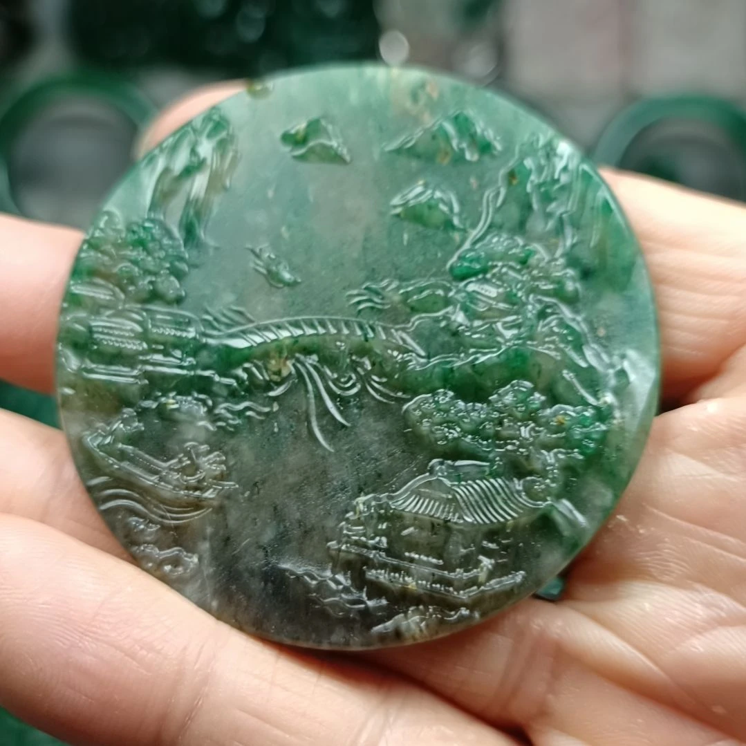 独山玉挂件未镶嵌吾*