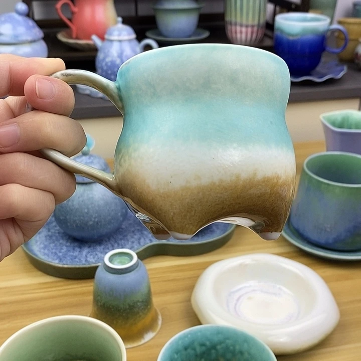 摆件景德镇高温陶瓷咖啡杯