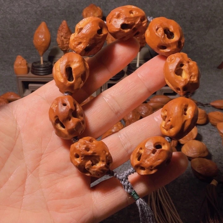 b***o橄榄核手串/手链手工制作工艺精湛