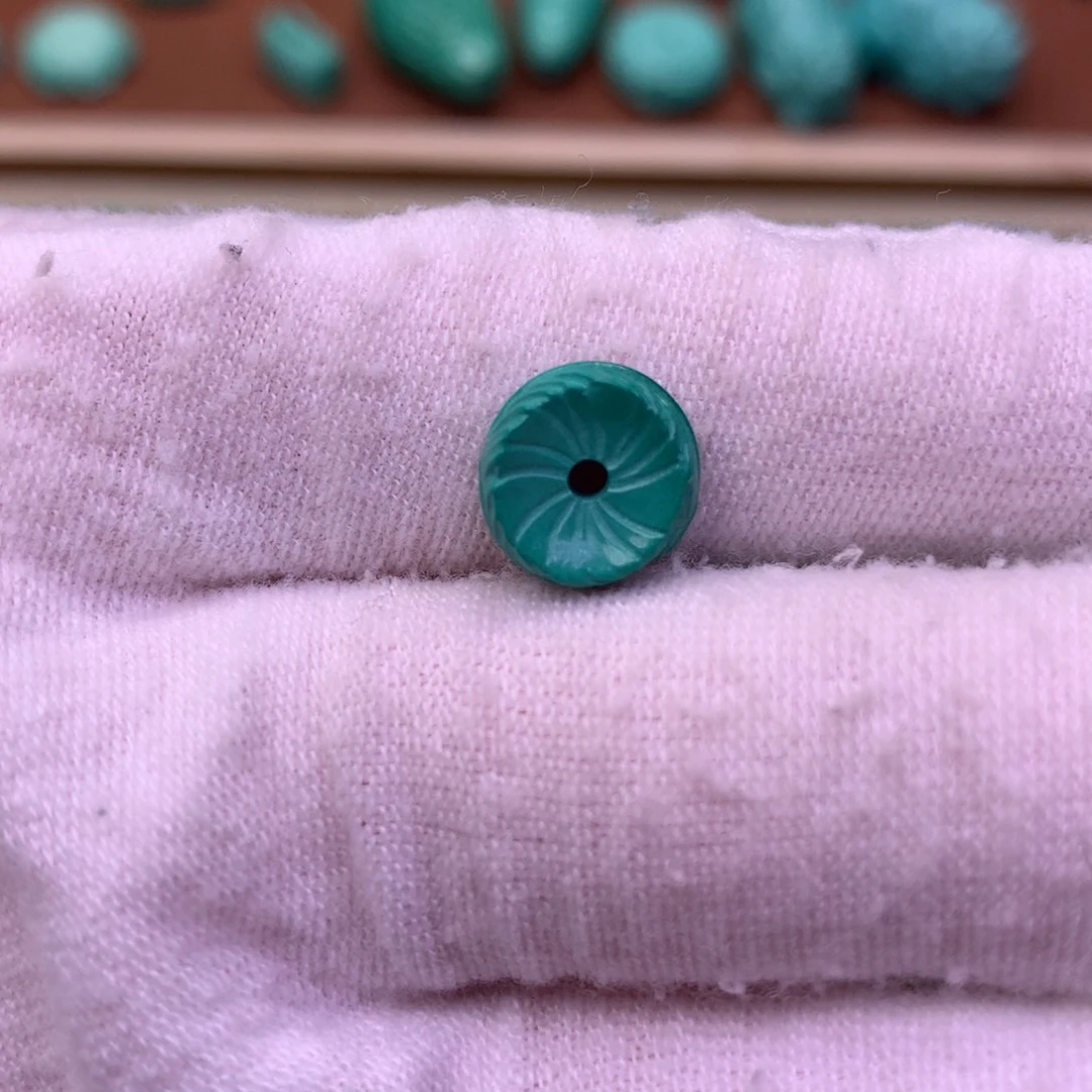 原生态散珠配珠羽毛扣卡10