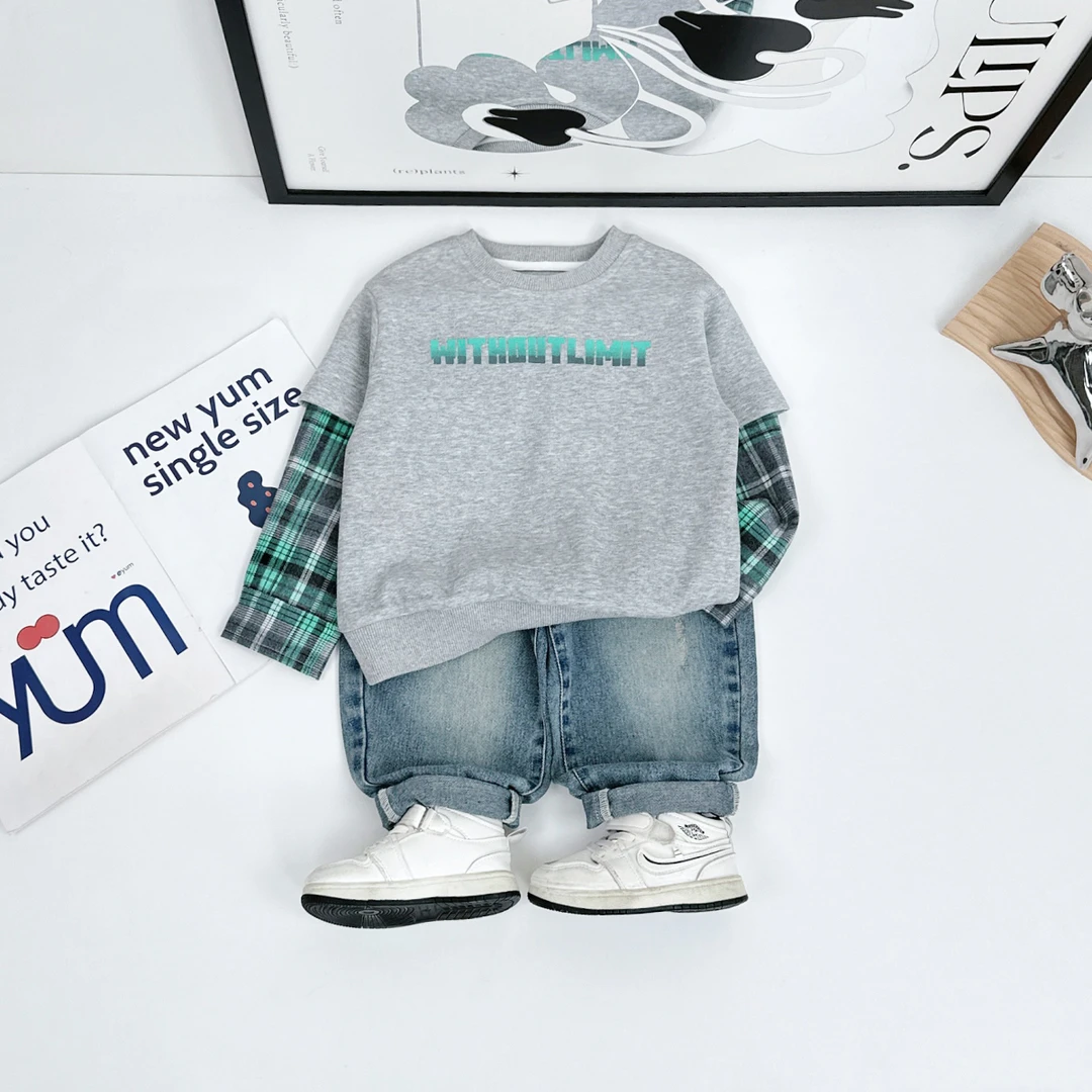 儿童卫衣长袖2025新款春装男童春秋上衣潮 AC25011 悠悠童话童装