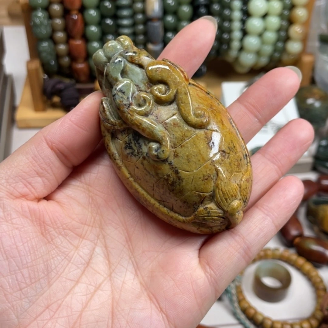 【闪购商品】岫岩河磨玉（透闪石质玉）手把件未镶嵌