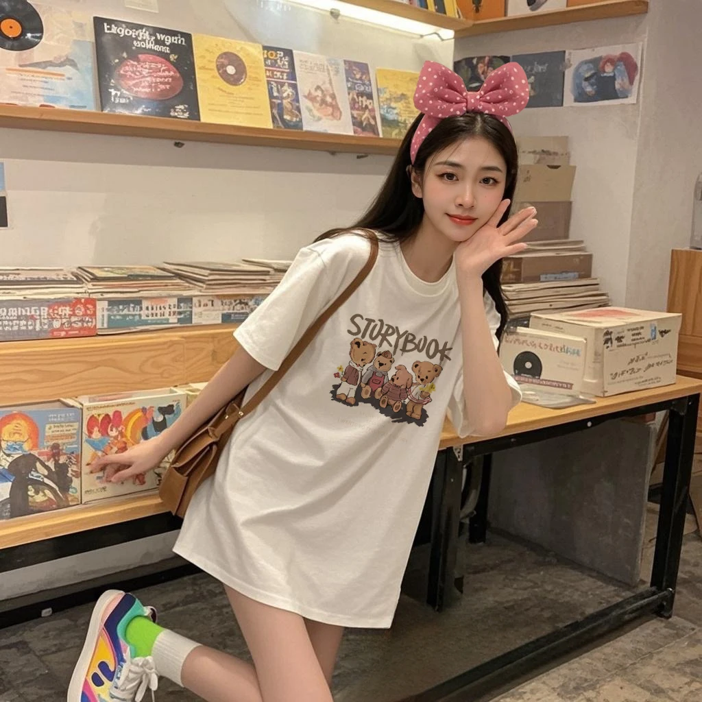 夏天哺乳外出衣辣妈款遮肚子显瘦上衣中长款夏季时尚t恤产后休闲