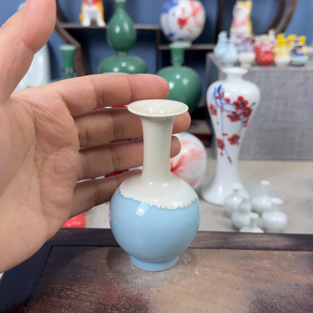 陶瓷手工小花器摆件