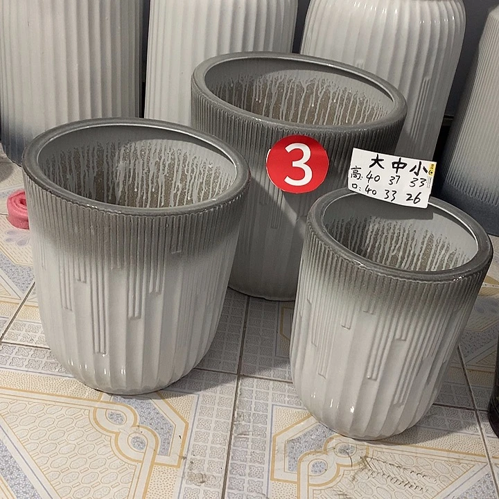 灰色渐变音符大中小一套三个送托盘默认微瑕