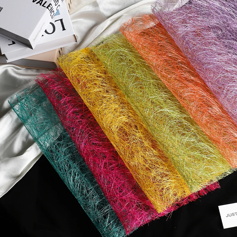 【绿萝】草编纤维麻丝花束包花纸鲜花创意包装纸花店手工diy材料