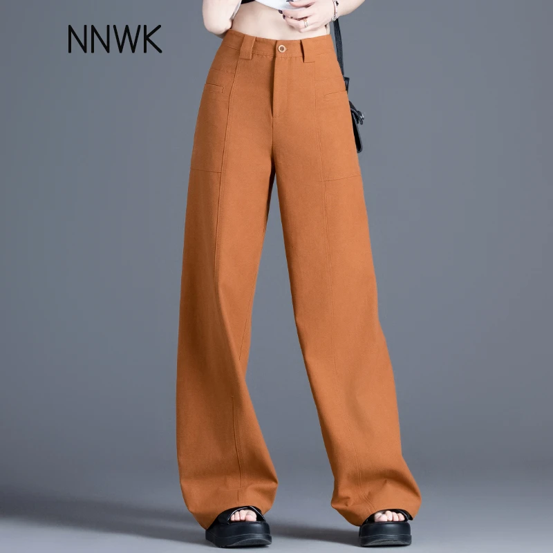 垂感裤子女2026新款春夏季新款复古莱赛尔休闲裤阔腿裤高腰直筒裤