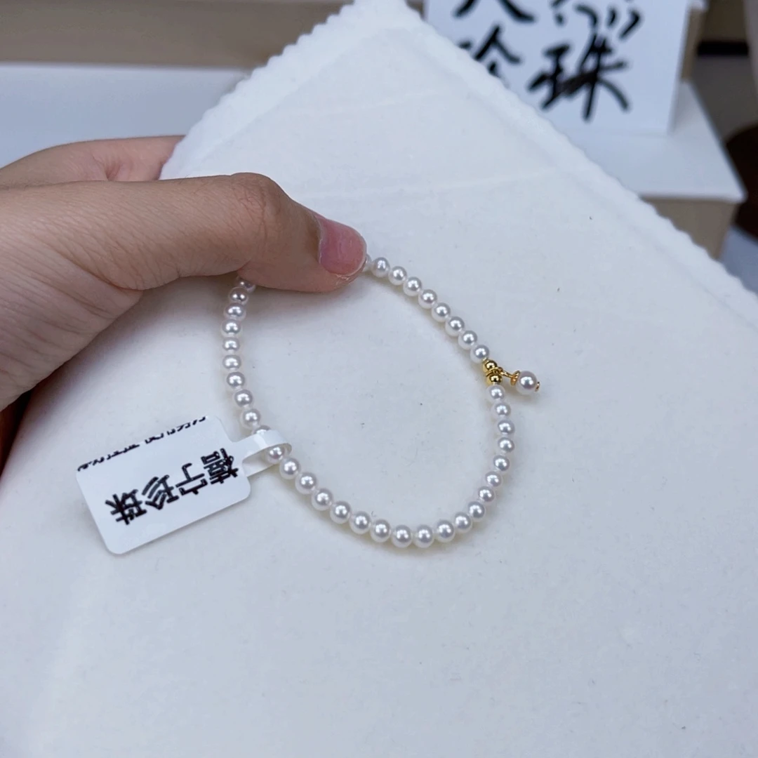 淡水珍珠手绳银S925镶嵌