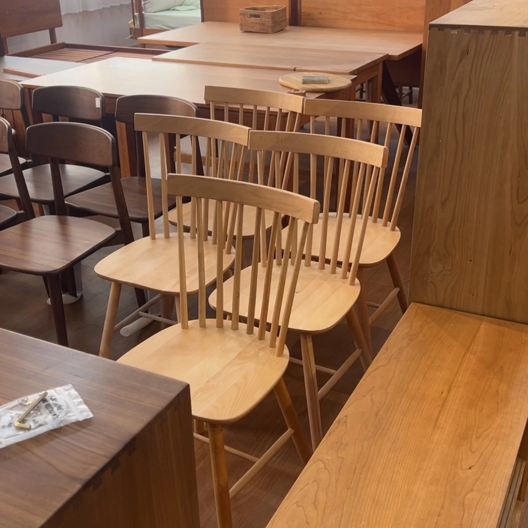 实木德国榉木温莎椅两把