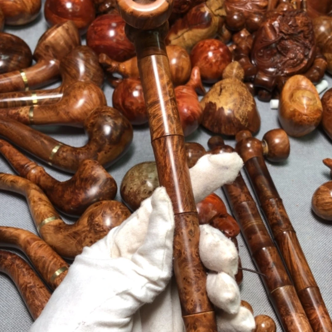 【闪购商品】木微*?麻梨疙瘩火琉璃手把件