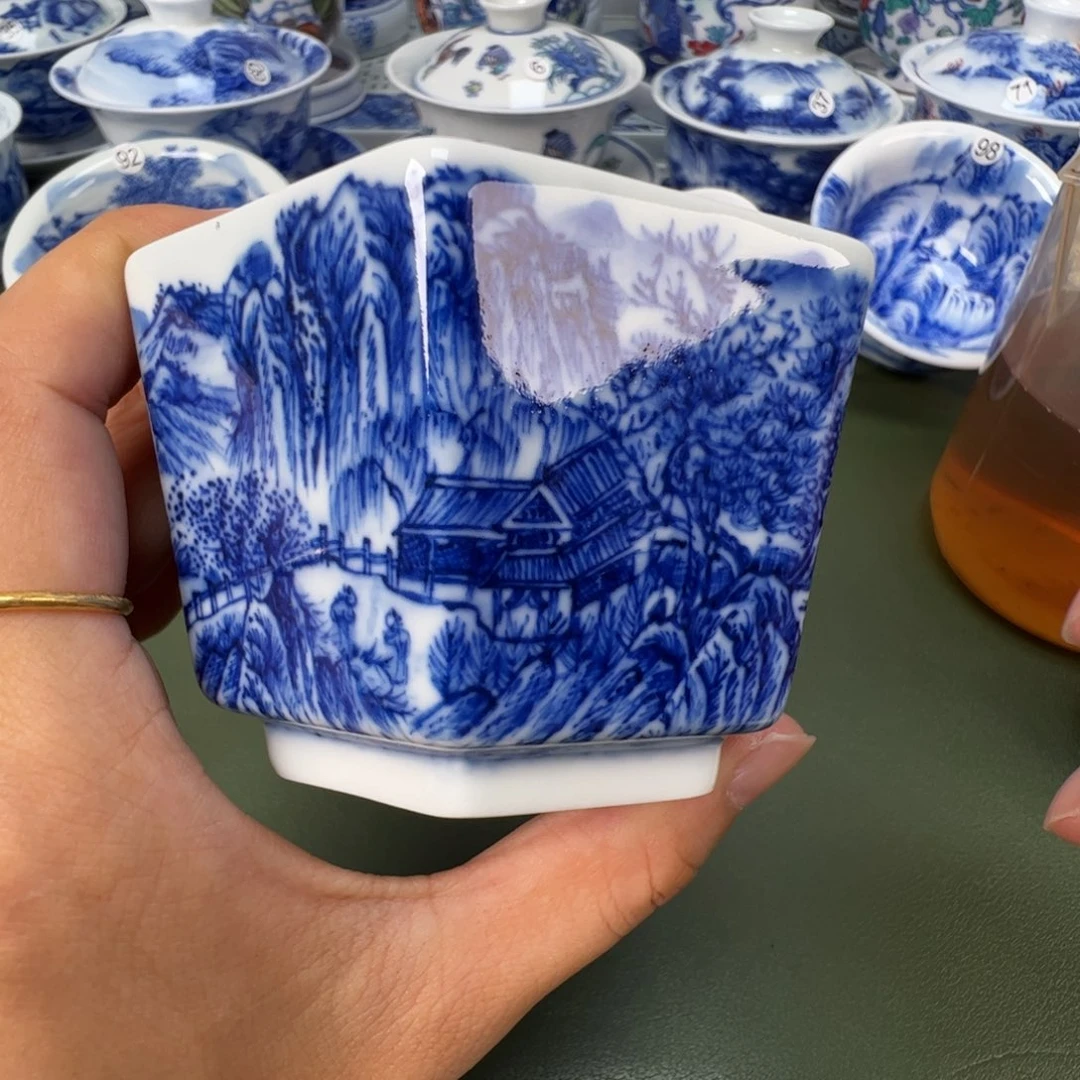 景德镇纯手工纯手绘茶具木木72