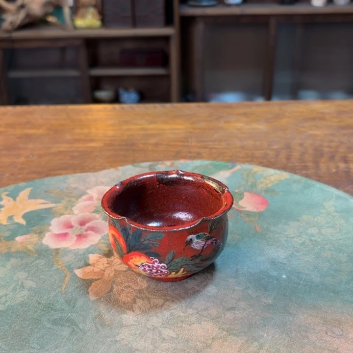 柴烧纯手工手绘陶瓷